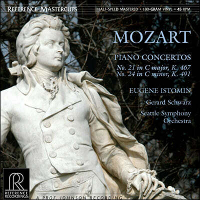 Eugene Istomin, Gerard Schwarz, Seattle Symphony Orchestra — Eugene Istomin 모차르트: 피아노 협주곡 21번, 24번 (Mozart: Piano Concertos K467, K491) 앨범 커버