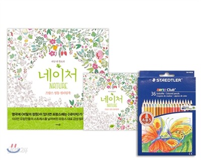 네이처 + 스테들러 색연필 36색 세트