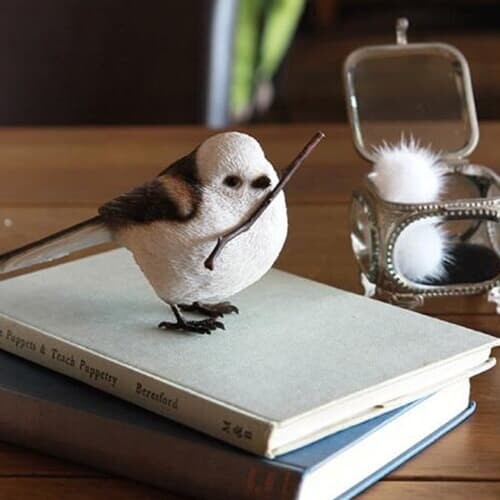 YES24발송 GIFT상품 버드빌 오목눈이 롱테일티드 자석 클립 새모양 오브제