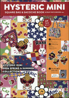 HYSTERIC MINI SQUARE BAG & SACOCHE BOOK SCRAP PATCHWORK ver.