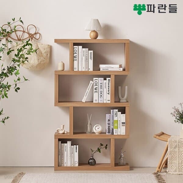 파란들가구 모듈 800 4단책장 인테리어책장 수납장식장