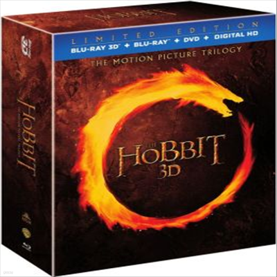 The Hobbit: Part 1-3 Theatrical Trilogy (ȣ 1-3)(ѱ۹ڸ)(Blu-ray 3D)