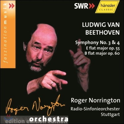 Roger Norrington 亥:  3 '', 4 (Beethoven: Symphonies 'Eroica' Op.55, Op.60)