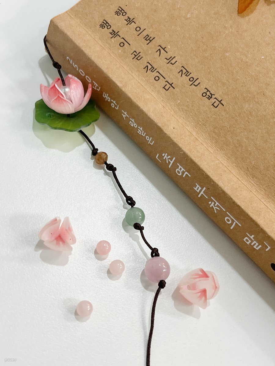 ★무료박스포장★연꽃 비즈 책갈피 끈갈피 만들기 DIY 공예 키트 북마크