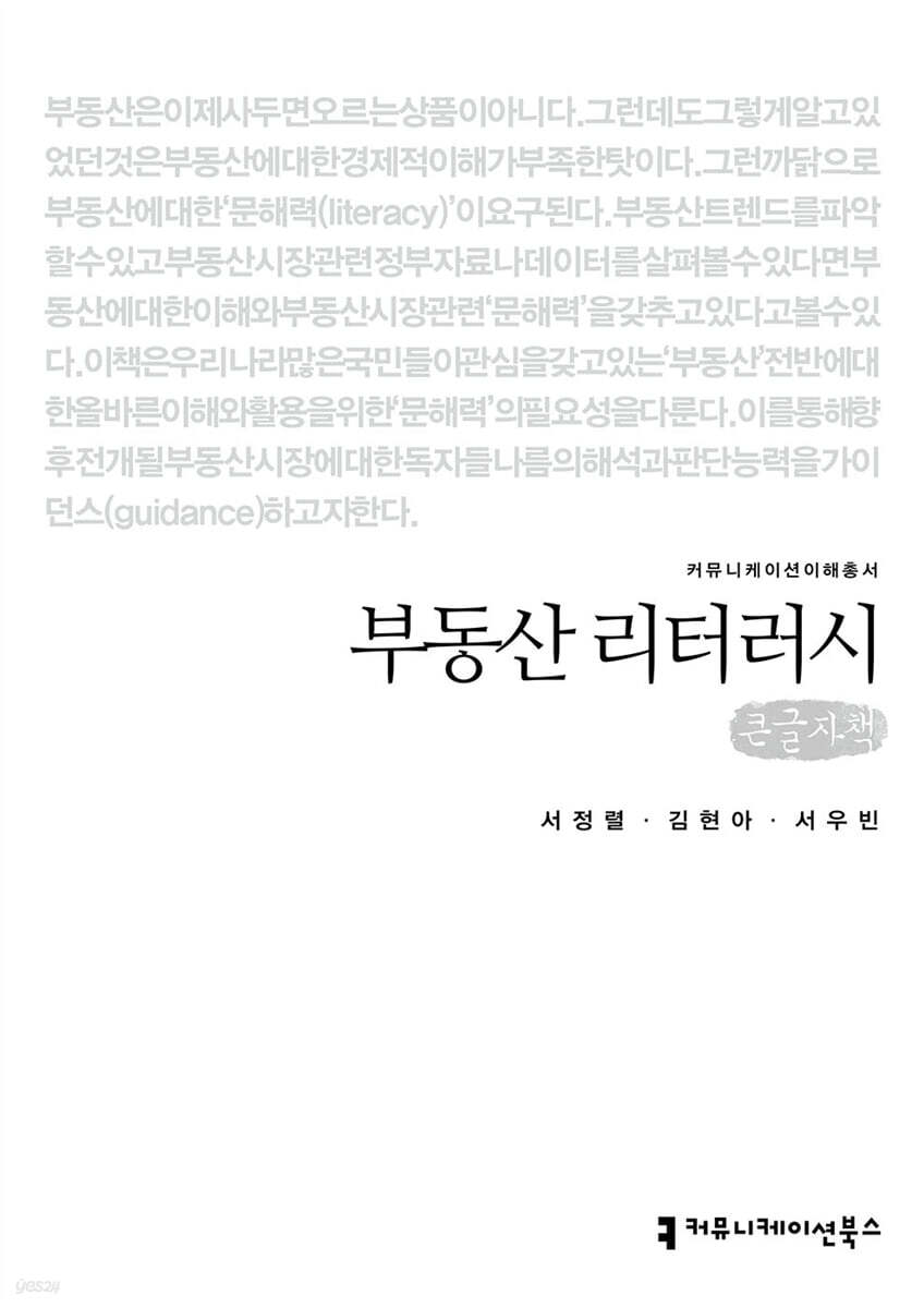 부동산 리터러시 (큰글자책)