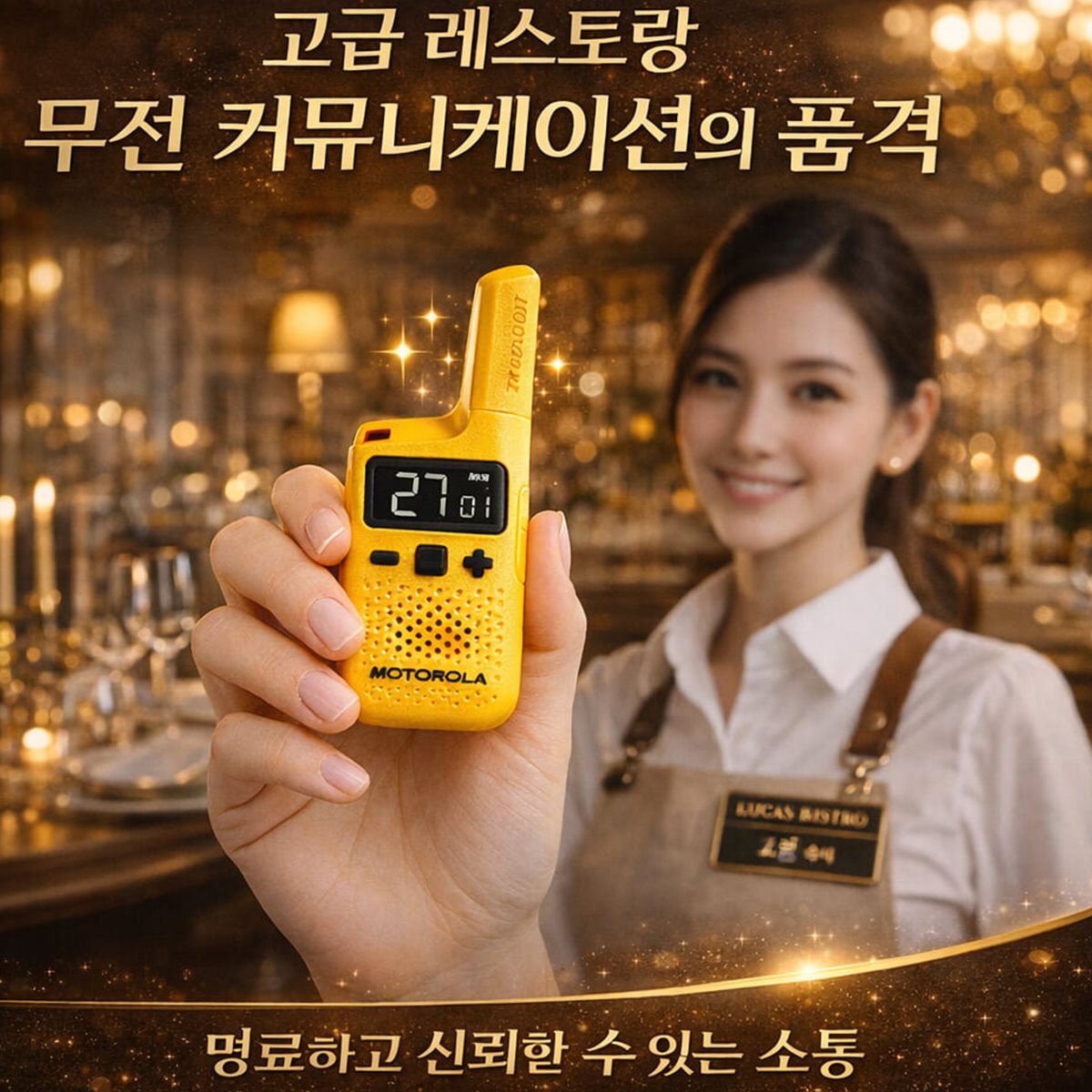 모토로라 디지털 생활무전기 모토로라골드 2대 GOLD 매장 병원 식당 워키토키 1대