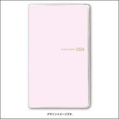 9936 NOLTYマンスリ-スリム日曜(ピンク) 2026年版手帳 4月始まり