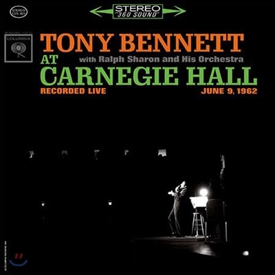 Tony Bennett — Tony Bennett At Carnegie Hall (Stereo) 앨범 커버