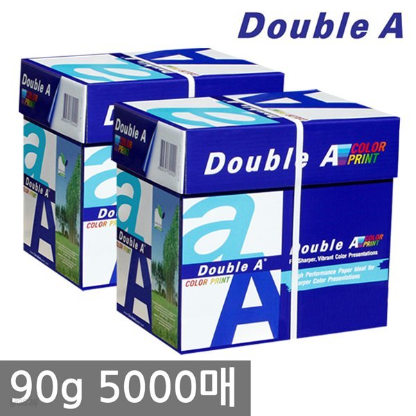 더블에이 A4 복사용지(A4용지) 90g 2500매 2BOX