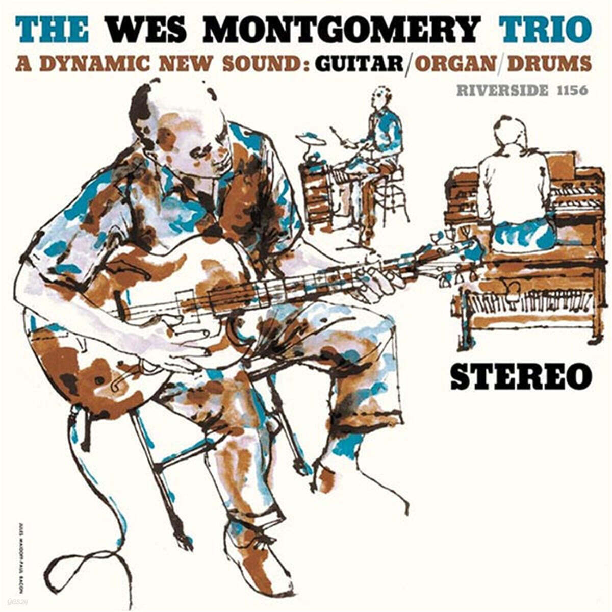 Wes Montgomery Trio (웨스 몽고메리 트리오) - A Dynamic New Sound: Guitar/Organ/Drums [2LP]
