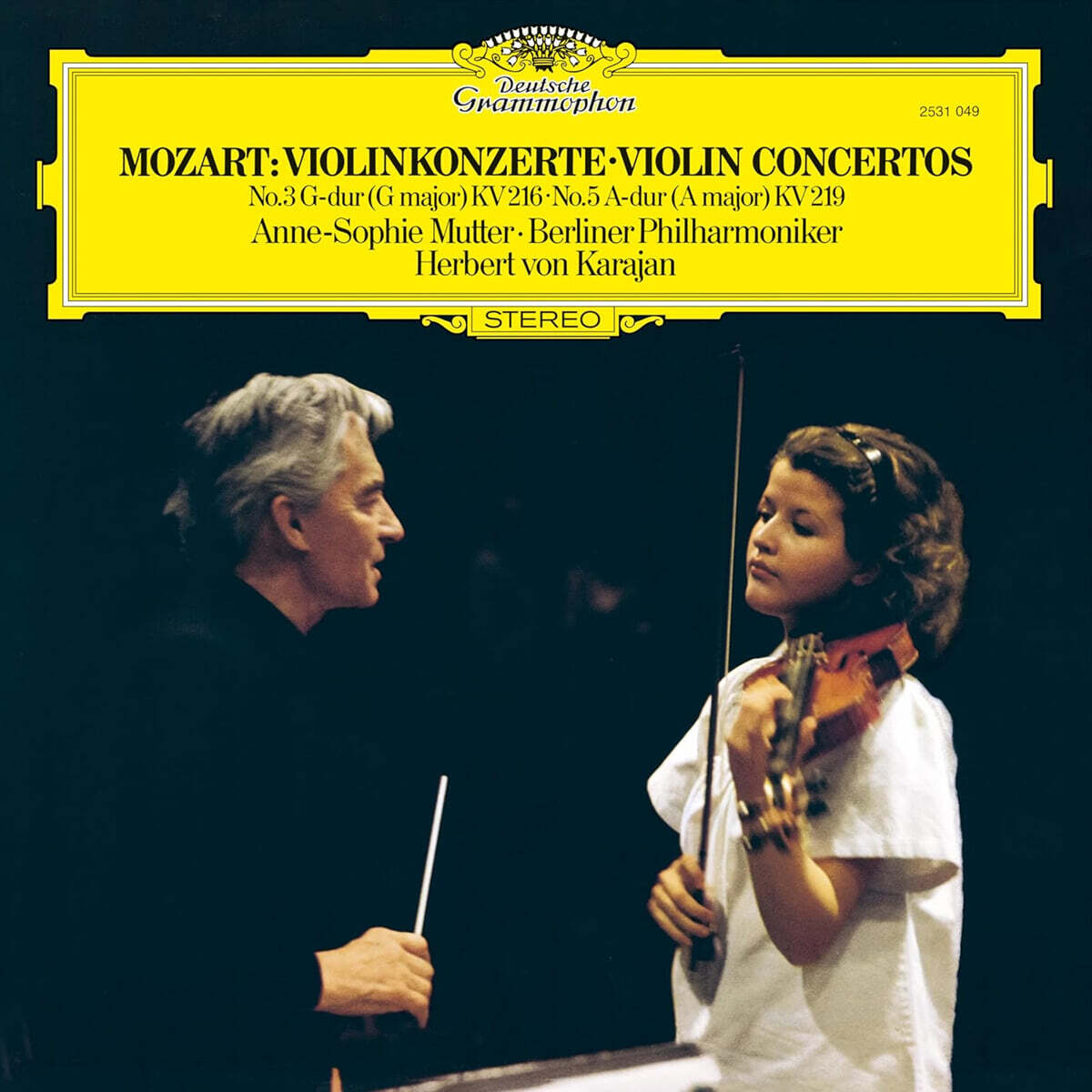 Anne-Sophie Mutter 모차르트: 바이올린 협주곡 3번 5번 (Mozart: Violin Concertos K. 216, K. 219) [LP]
