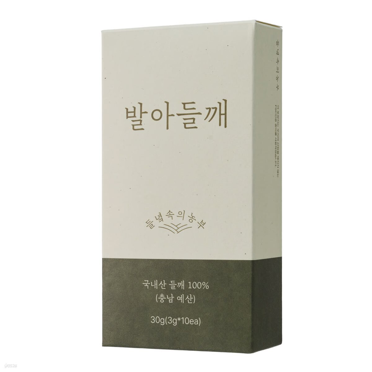 [들녘속의농부] 국내산 100% 토종 햇들깨 싹 틔워 저온에서 건조한 발아들깨 스틱