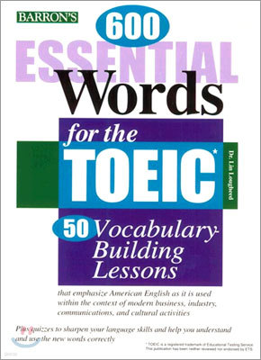 Barron's 600 Essential Words For The TOEIC