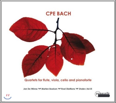 Jan De Winne 칼 필립 엠마누엘 바흐: 플루트, 비올라, 첼로 & 피아노포르테를 위한 사중주 (C.P.E. Bach: Flute Quartets)