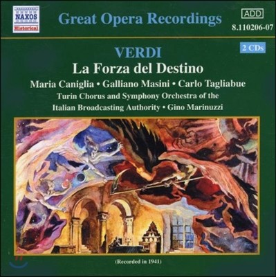 Maria Caniglia / Gino Marinuzzi :   (Great Opera Recordings - Verdi: La Forza del Destino)