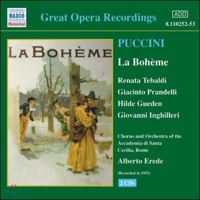 Alberto Erede / Renata Tebaldi Ǫġ:   (Great Opera Recordings - Puccini: La Boheme)