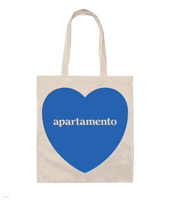 Apartamento Heart Tote Bag 아파르타멘토 하트 토트백 (blue flame)