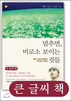 멈추면, 비로소 보이는 것들 - 큰 글씨 책