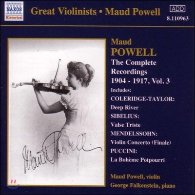 Maud Powell   3 1904~1917 - ú콺:    (Great Violinists - Sibelius: Valse Triste)