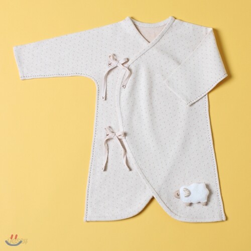 (2015년 양띠 램시리즈) 콤비배냇저고리 (도트) DIY