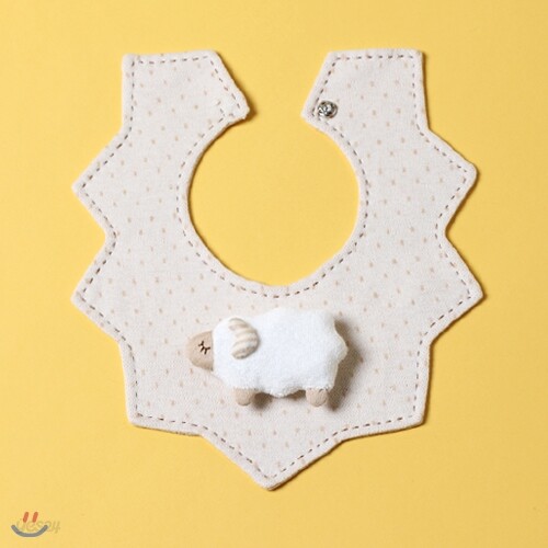 (2015년 양띠 램시리즈) 턱받이 (도트) DIY