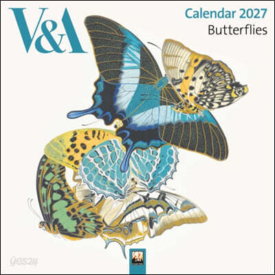 V&A: Butterflies by E.A. Seguy Mini Wall Calendar 2027 (Art Calendar)