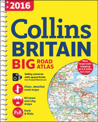 2016 Collins Big Road Atlas Britain [New Edition]