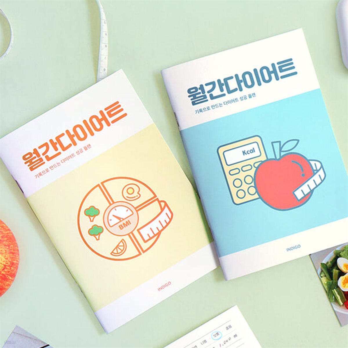 월간다이어트 플래너(1개월,데일리,식단일기,운동기록)