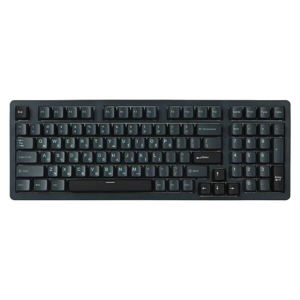 지클릭커 제주WK98 8K 파도스위치 풀윤활 무선 블루투스 기계식 딥그린 당근주황축 45g