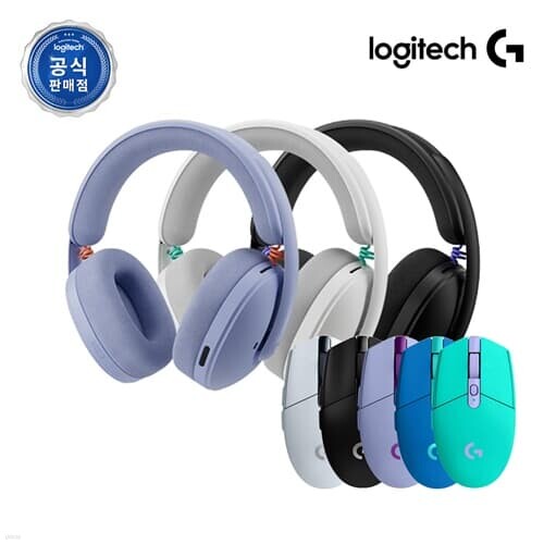 로지텍코리아 공식 G325 무선 게이밍 헤드셋 + G304 무선 마우스 패키지