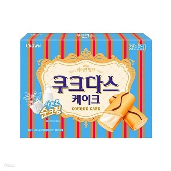 반품불가 크라운 쿠크다스 케이크 대 154g