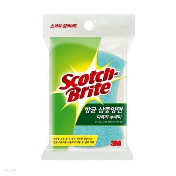 3M 3M항균 삼중양면 다목적 수세미MD-100DB 수세미