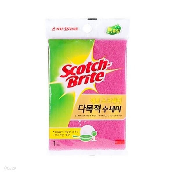 3M 제로 스크레치 다목적 수세미 ZSPULP 1개입