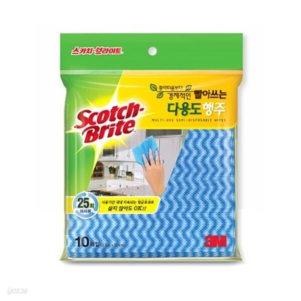 3M 브라이트 빨아쓰는 다용도행주 10매 행주