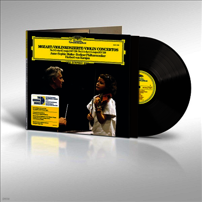 Anne-Sophie Mutter — 모차르트: 바이올린 협주곡 3번 & 5번 (Mozart: Violin Concertos Nos. 3 & 5) - Anne-Sophie Mutter 앨범 커버