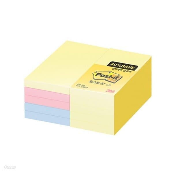 3M 알뜰팩 포스트잇 656-10A 점착식 메모지 점착식메모지