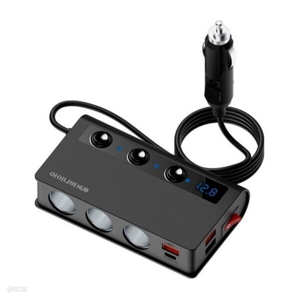 아이나비 150W 7in1 시거잭 충전 차량용 멀티소켓 ISC MHP01 7구