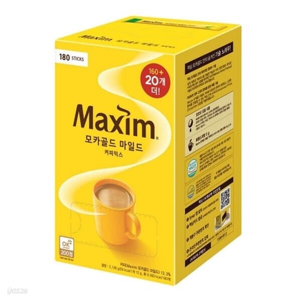 반품불가 맥심 모카골드 마일드 180T 믹스커피