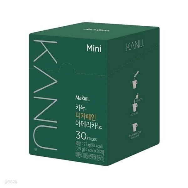 반품불가 맥심 카누 미니 디카페인 아메리카노 30T