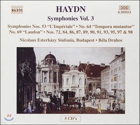 Bela Drahos 하이든: 교향곡 3집 - 53번 '제국', 69번 '라우돈', 64번 (Haydn: Symphonies L'Imperiale, Tempora Mutantur, Laudon) 