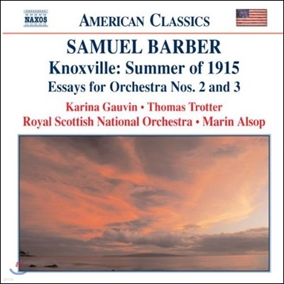 Marin Alsop 바버 관현악 5집 - 녹스빌 1915년의 여름, 관현악 에세이 (Barber: Knoxville Summer of 1915, Essays for Orchestra)