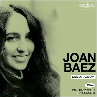 Joan Baez - Joan Baez (Debut Album) + Vol. 2  & In Concert