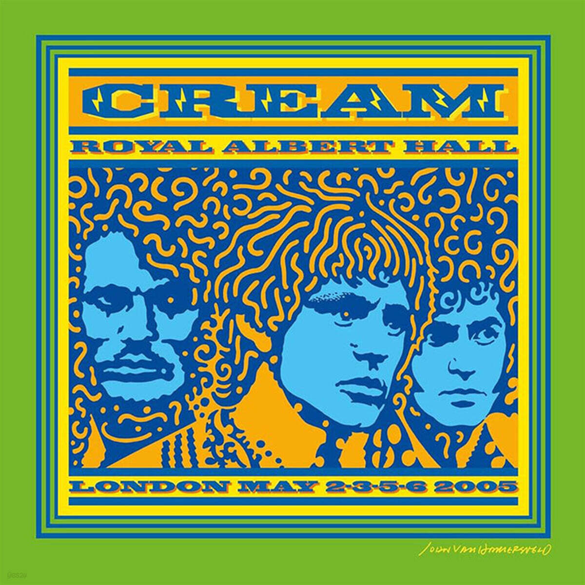 Cream (크림) - Royal Albert Hall London May 2-3-5-6 2005 (Live) [블루 & 그린 스플래터 컬러 3LP]