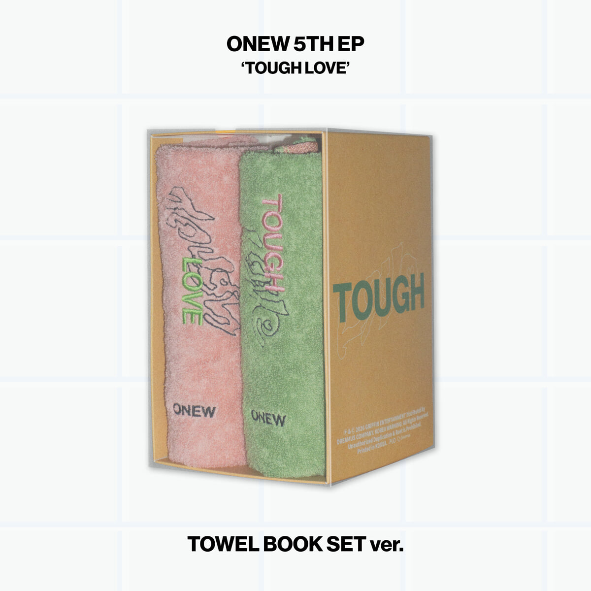 온유 (ONEW) - 미니앨범 5집 : TOUGH LOVE [TOWEL BOOK SET Ver.]