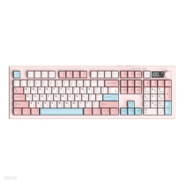 AULA S102PRO 유무선 독거미 한글 저소음 키보드 펀키스 국내정품 핑크,멤브레인