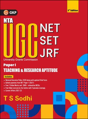 NTA UGC (NET/SET/JRF ) 2022 Paper I - Teaching & Research Aptitude 3ed by T.S. Sodhi