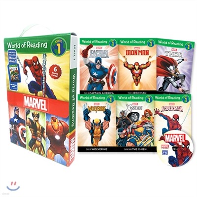    World of Reading Marvel Boxed Set: Level 1 (with CD)