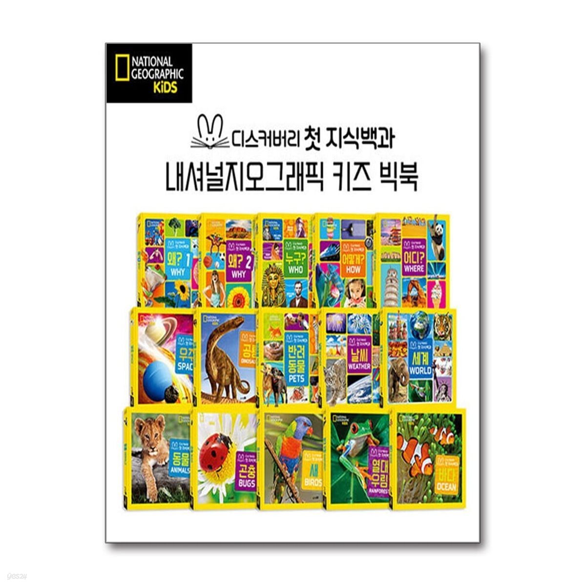 내셔널지오그래픽 키즈 빅북 첫 지식백과 세트 - 전15권