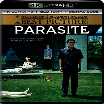 Parasite (기생충) (2020 미국 아카데미 수상작)(봉준호 감독 작품)(4K Ultra HD+Blu-ray)(한글무자막)