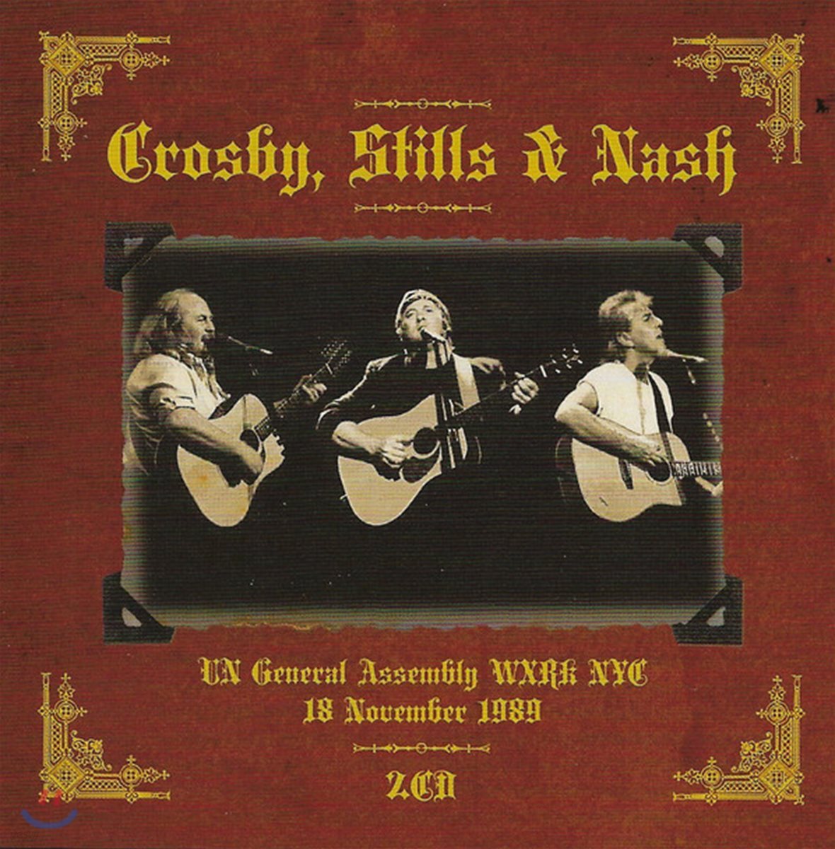 Crosby, Stills & Nash - UN General Assembly WXRK NYC 18 November 1989